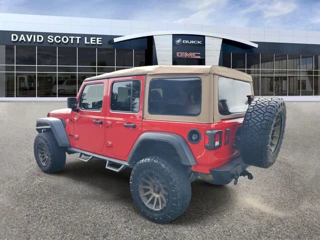 Used 2021 Firecracker Red Clearcoat Jeep Unlimited Willys image 3