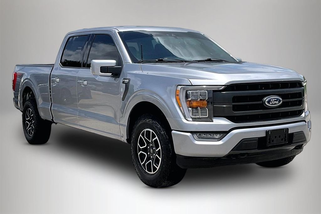Certified Used 2021 Silver Ford Lariat image 1
