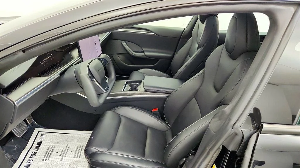 Used 2023 Solid Black Tesla Plaid AWD w/ Yoke Steering Wheel image 26