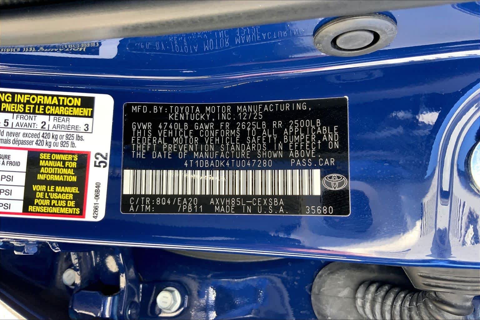 Used 2026 Reservoir Blue Toyota SE image 36