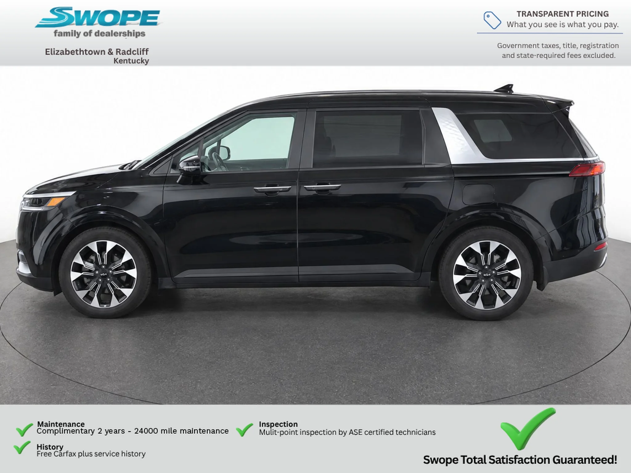 Used 2024 Aurora Black Pearl Kia EX image 8