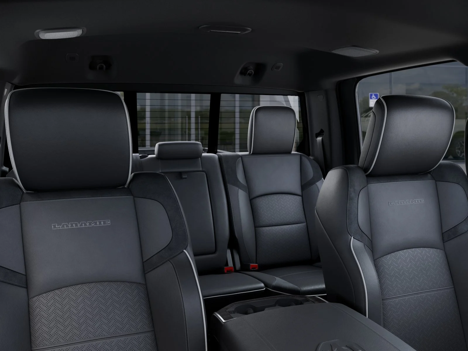 New 2027 Ceramic Gray Clear-Coat Exterior Paint RAM Laramie image 52