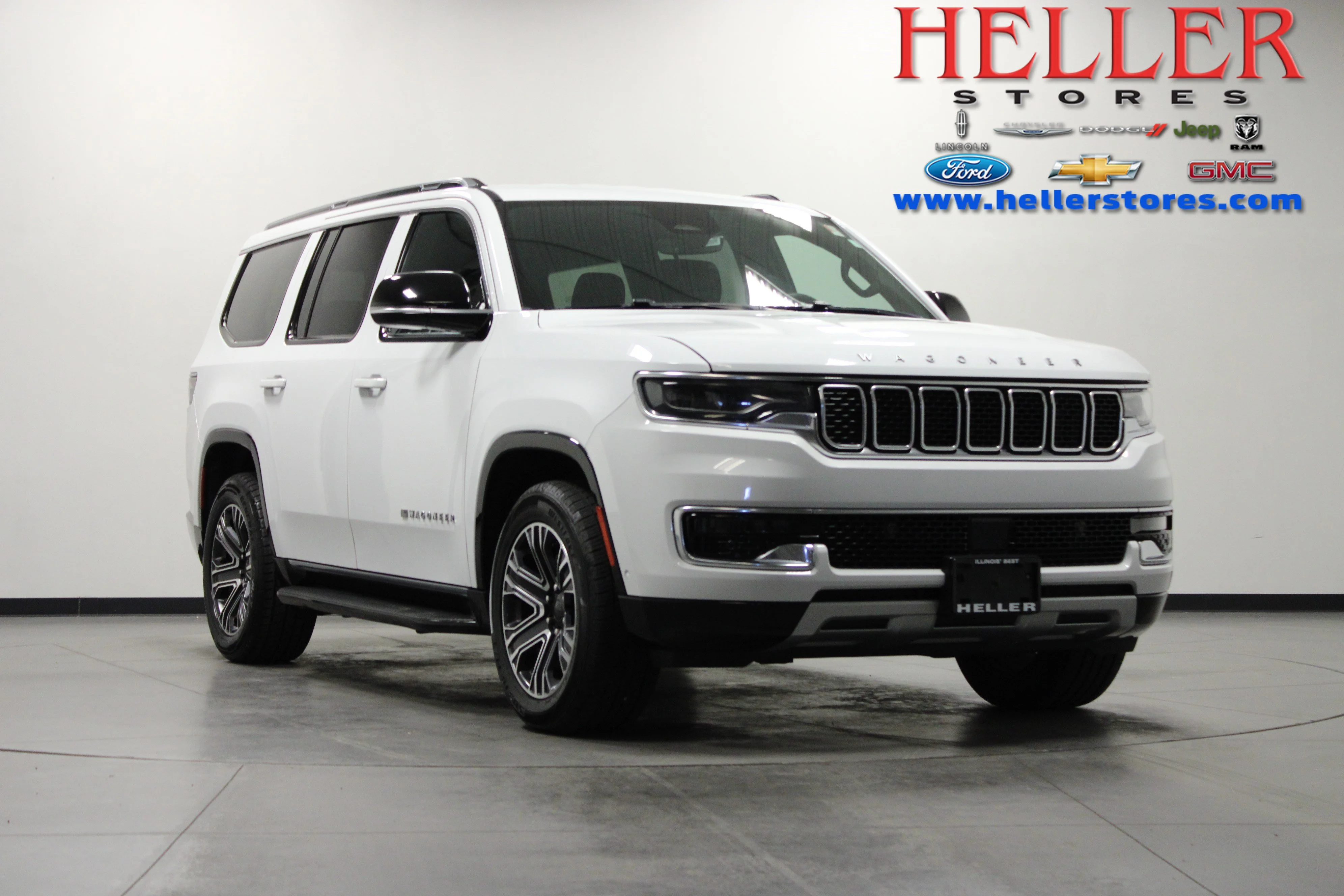 Used 2024 Bright White Clearcoat Jeep Series II image 1