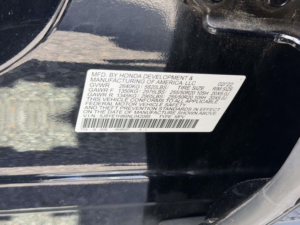 Used 2022 Black Acura Advance image 26
