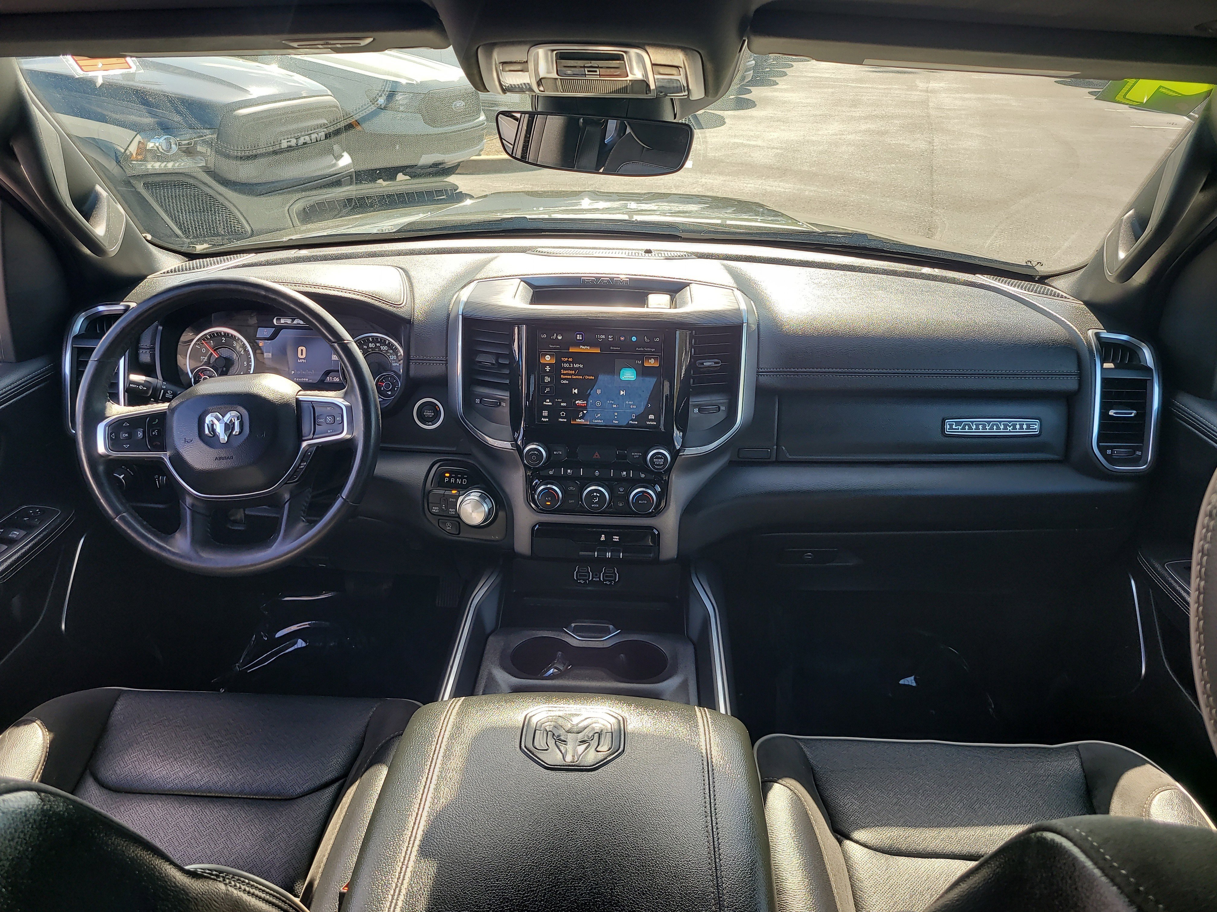 Used 2024 Diamond Black Crystal Pearlcoat Ram Laramie image 14