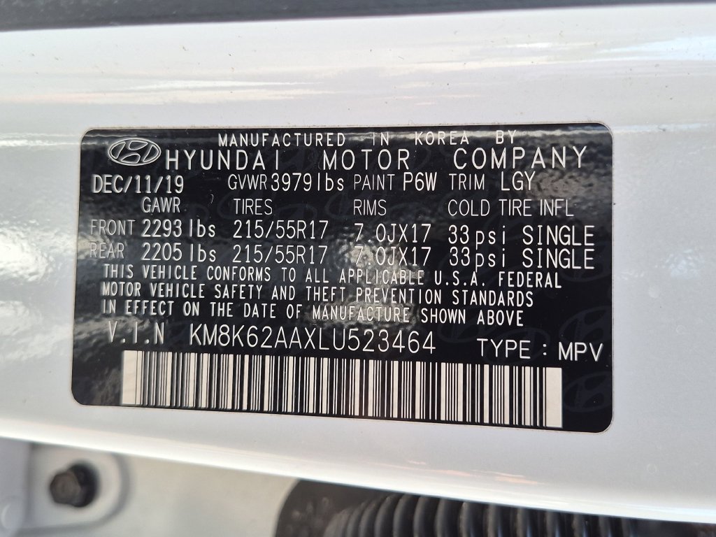 Used 2020 White Hyundai SEL Plus image 34