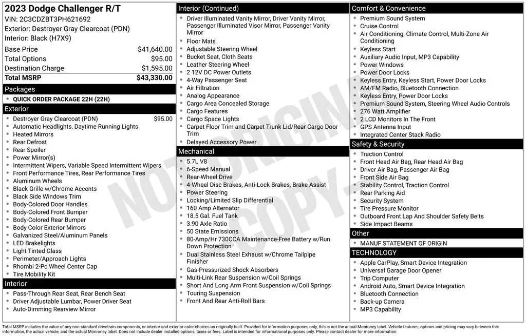 Used 2023 Gray Dodge R/T image 2