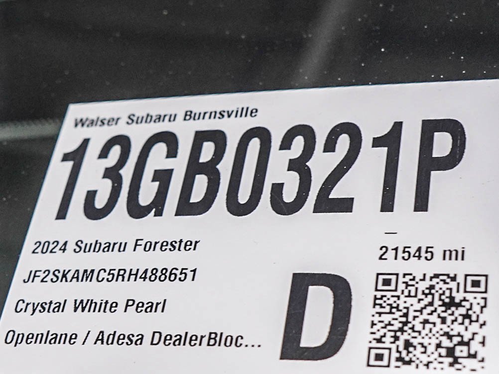 Used 2024 Crystal White Pearl Subaru Touring image 35
