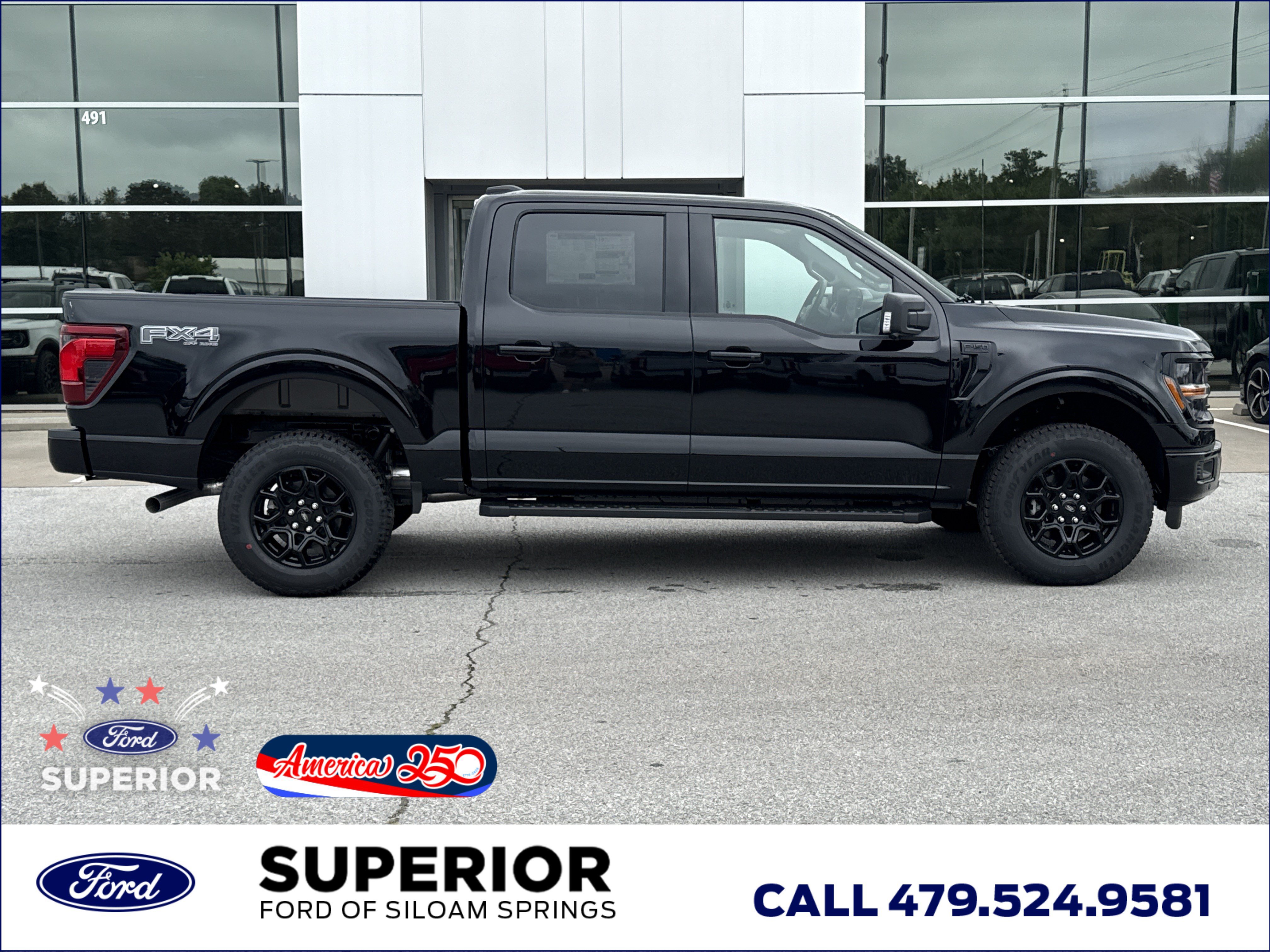 New 2026 Agate Black Metallic Ford XLT 4WD image 2