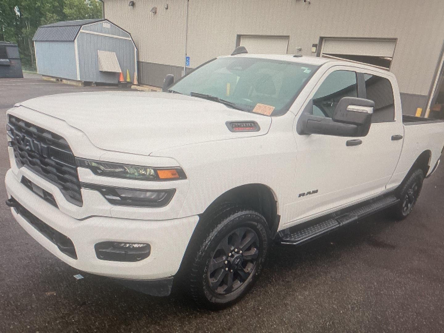 Used 2025 Bright White Clearcoat Ram Big Horn image 3