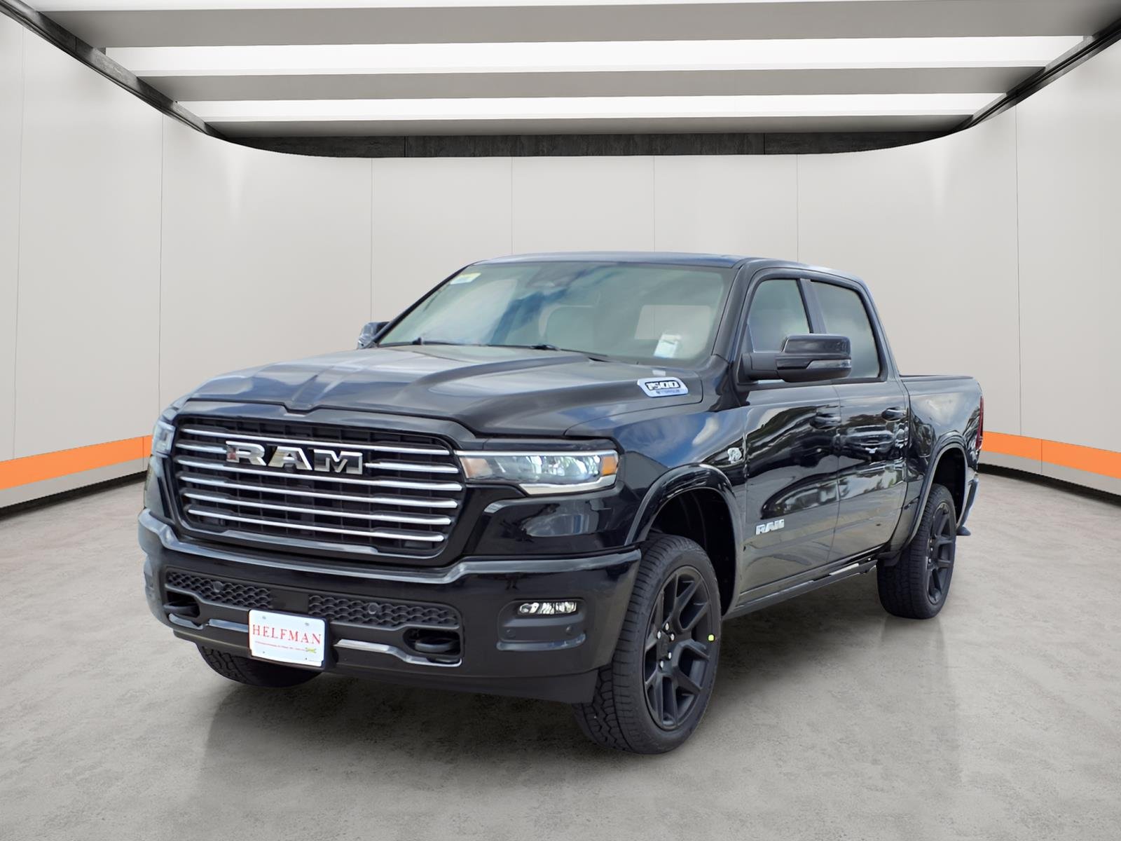 New 2026 Diamond Black Crystal Pearl-Coat Exterior Paint RAM Laramie image 3