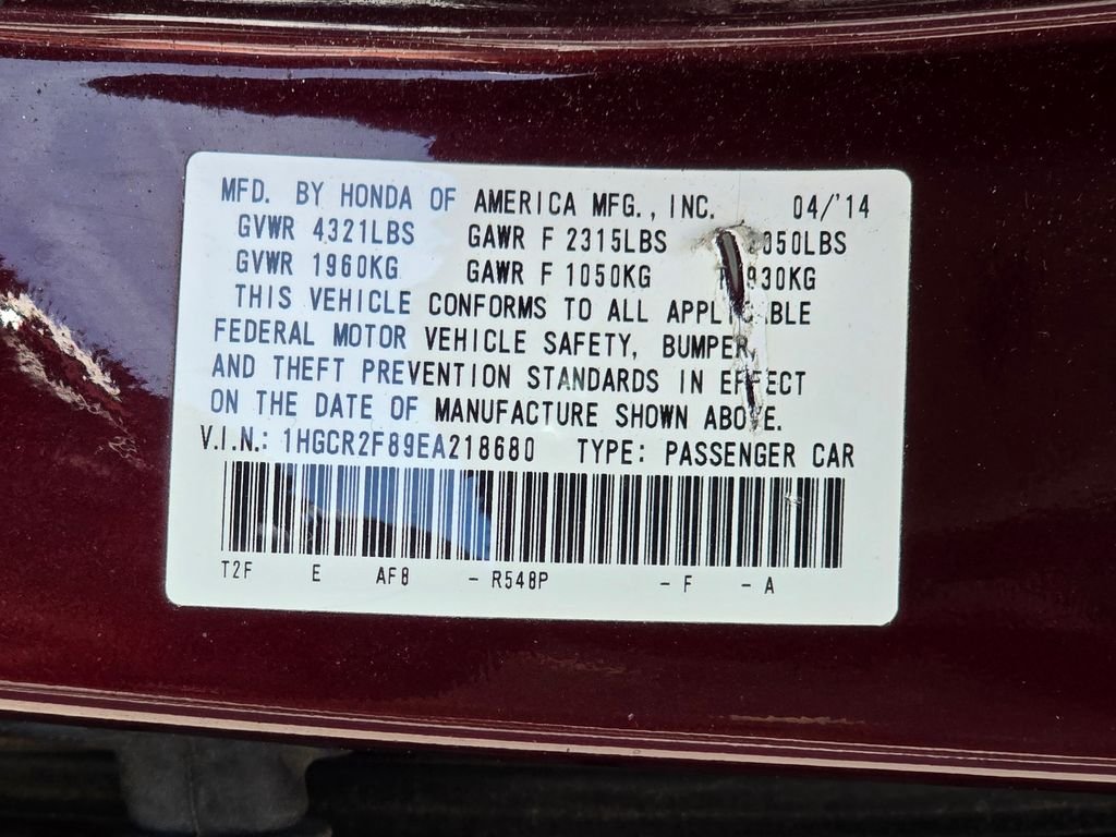 2014 Honda Accord EX-L - Photo 23
