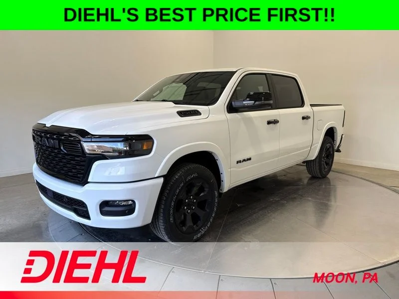 New 2026 Bright White Clear-Coat Exterior Paint RAM Big Horn/Lone Star image 3