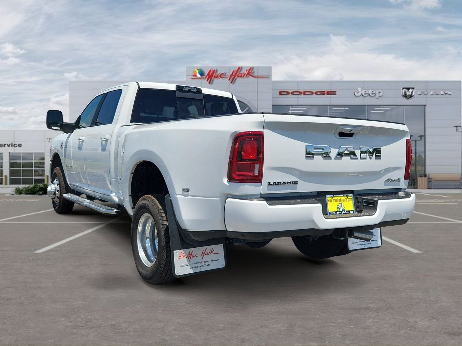 New 2026 Bright White Clear-Coat Exterior Paint RAM Laramie image 3