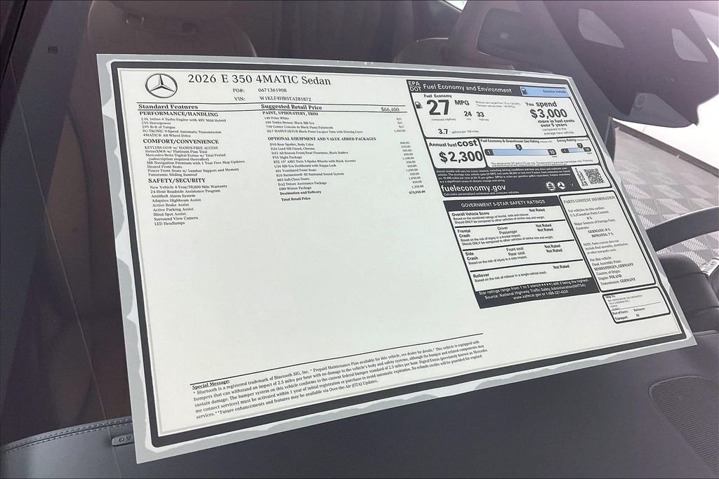 New 2026 White Mercedes-Benz E 350 image 13