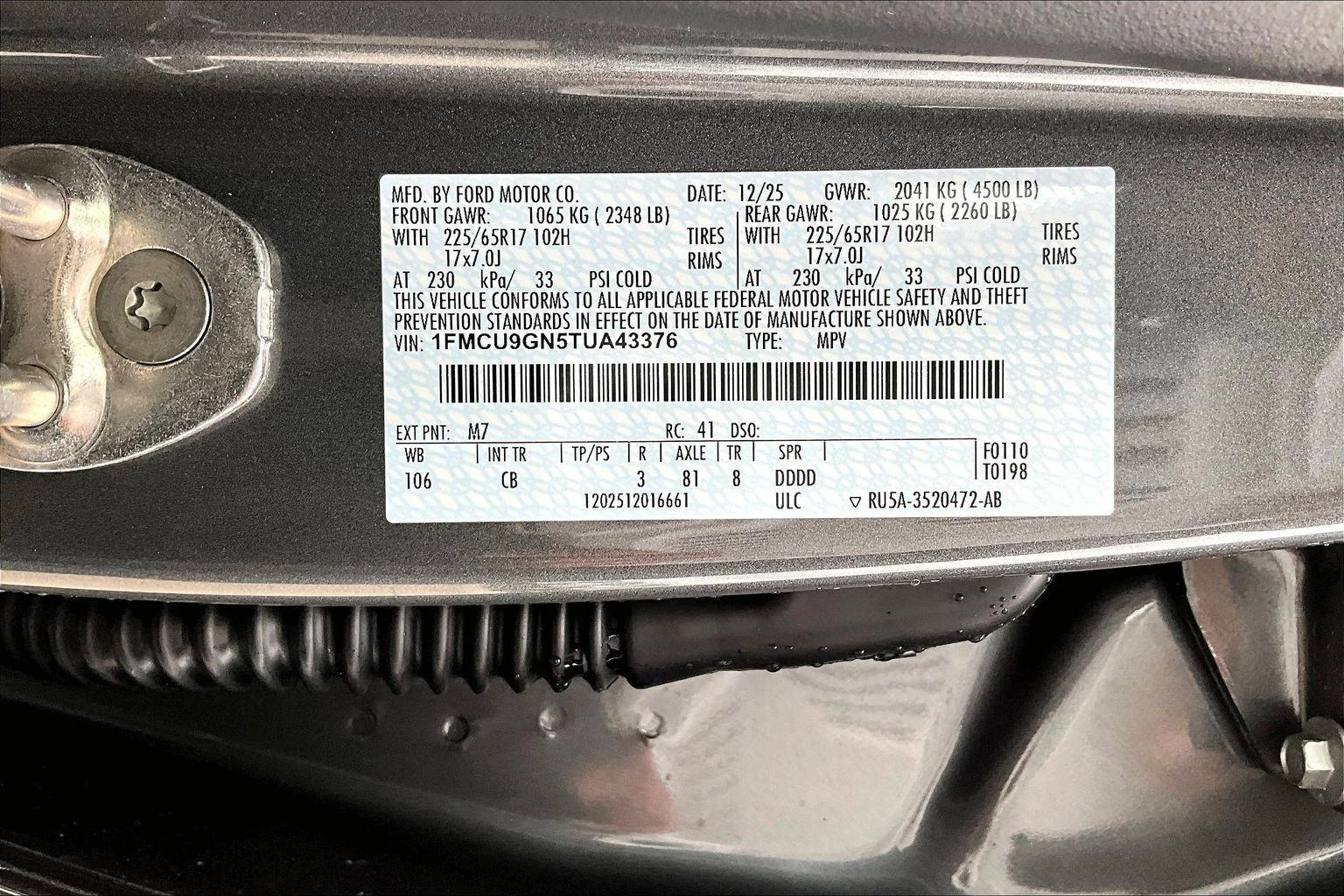 New 2026 Carbonized Gray Metallic Ford Active® image 15