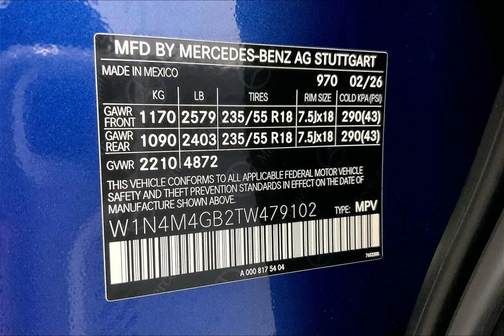 New 2026 Starling Blue Metallic Mercedes-Benz GLB 250 image 30