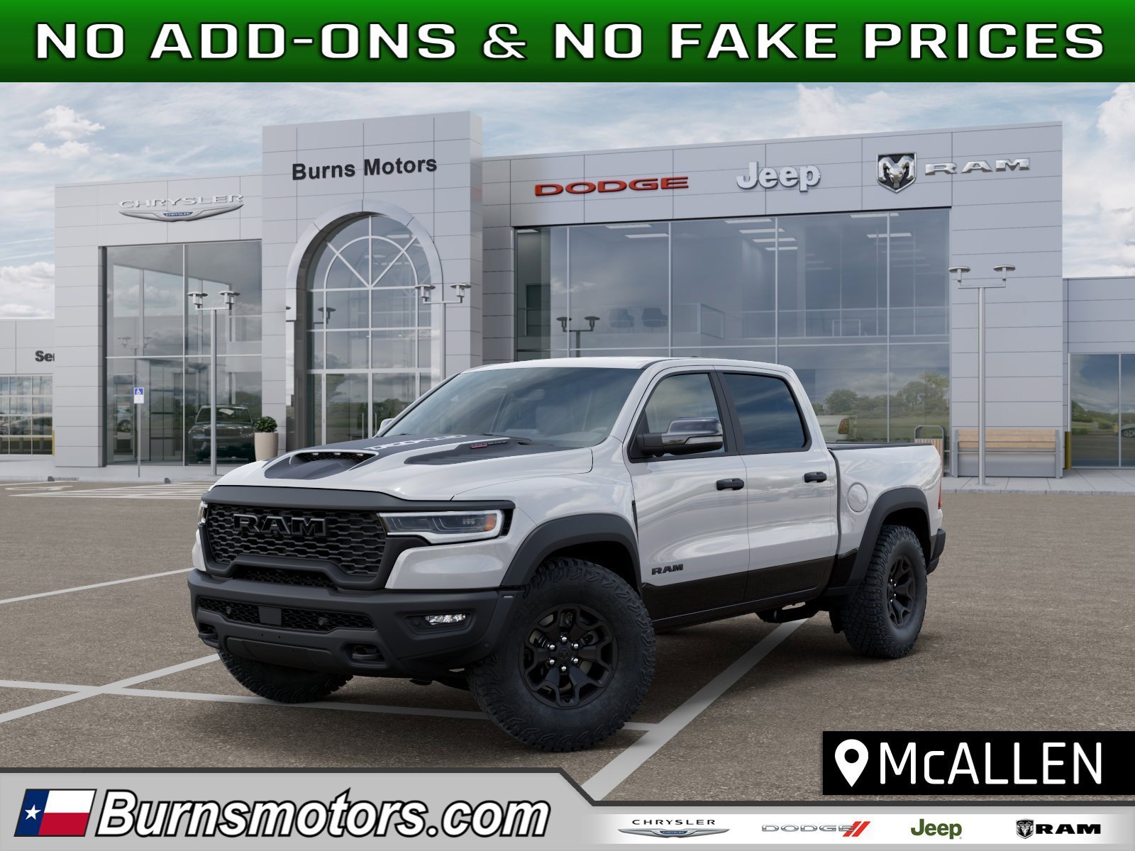 New 2026 Bright White Clear-Coat Exterior Paint Ram RHO image 1