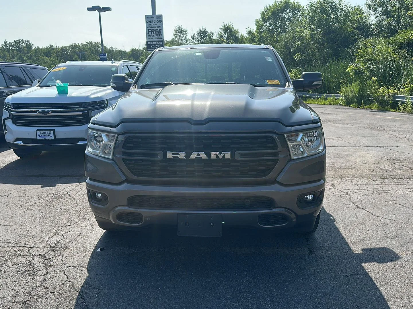 Used 2022 Granite Crystal Metallic Clearcoat Ram Big Horn image 6