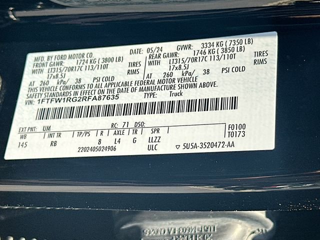 Used 2024 Black Ford Raptor image 34