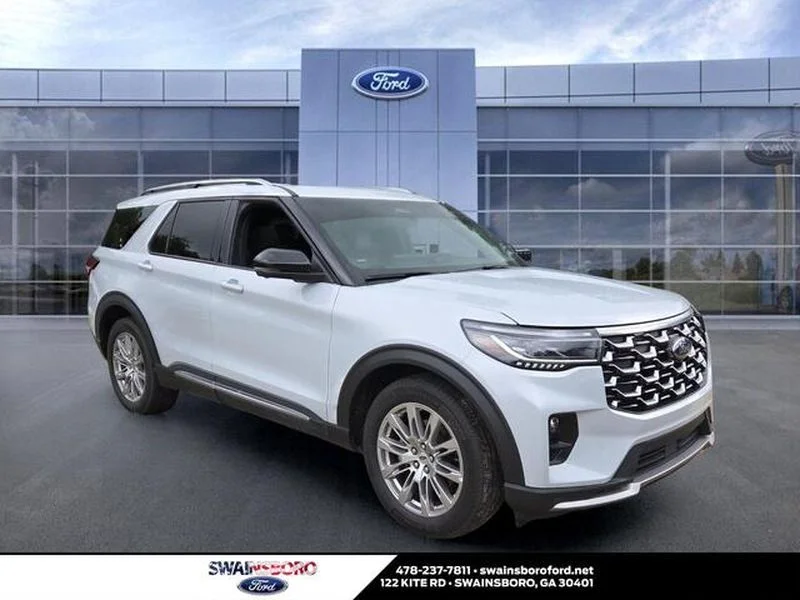 Certified Used 2025 White Ford Platinum image 1
