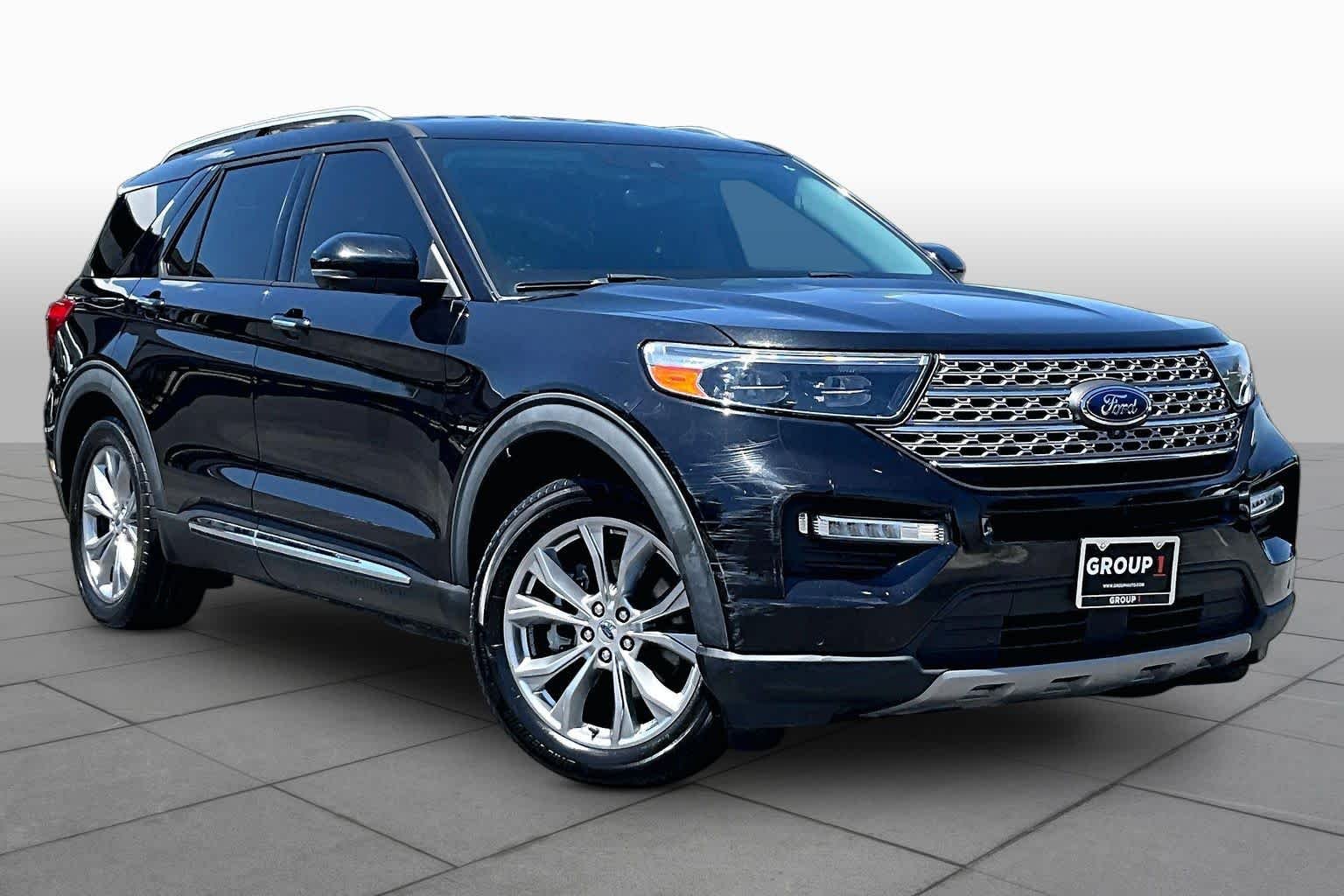 Used 2021 Agate Black Metallic Ford Limited image 3