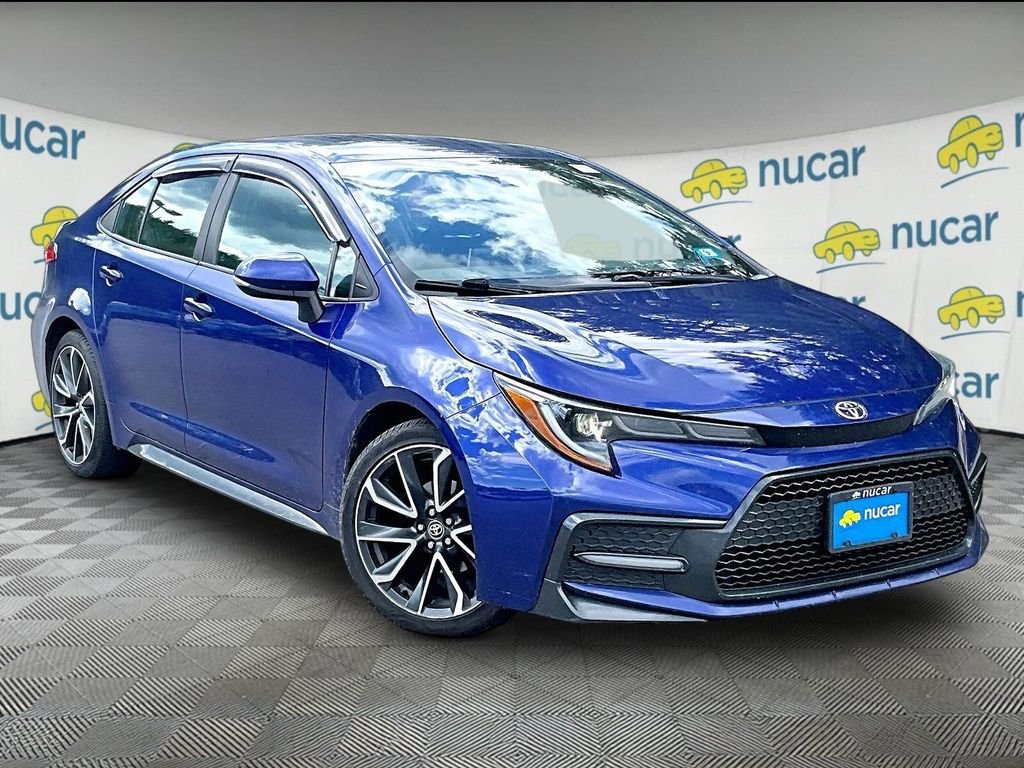 Used 2020 Blue Toyota SE image 1