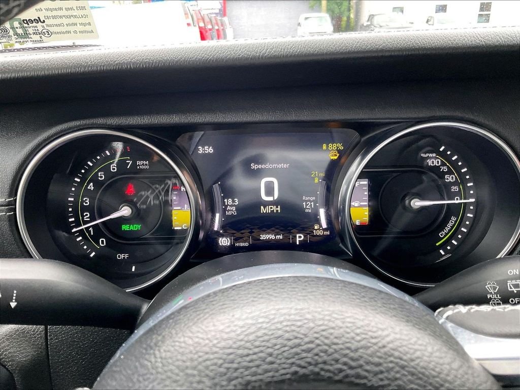 Used 2023 White Jeep Sahara 4xe image 25