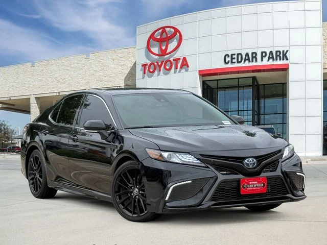 Certified Used 2022 Black Toyota XSE image 1