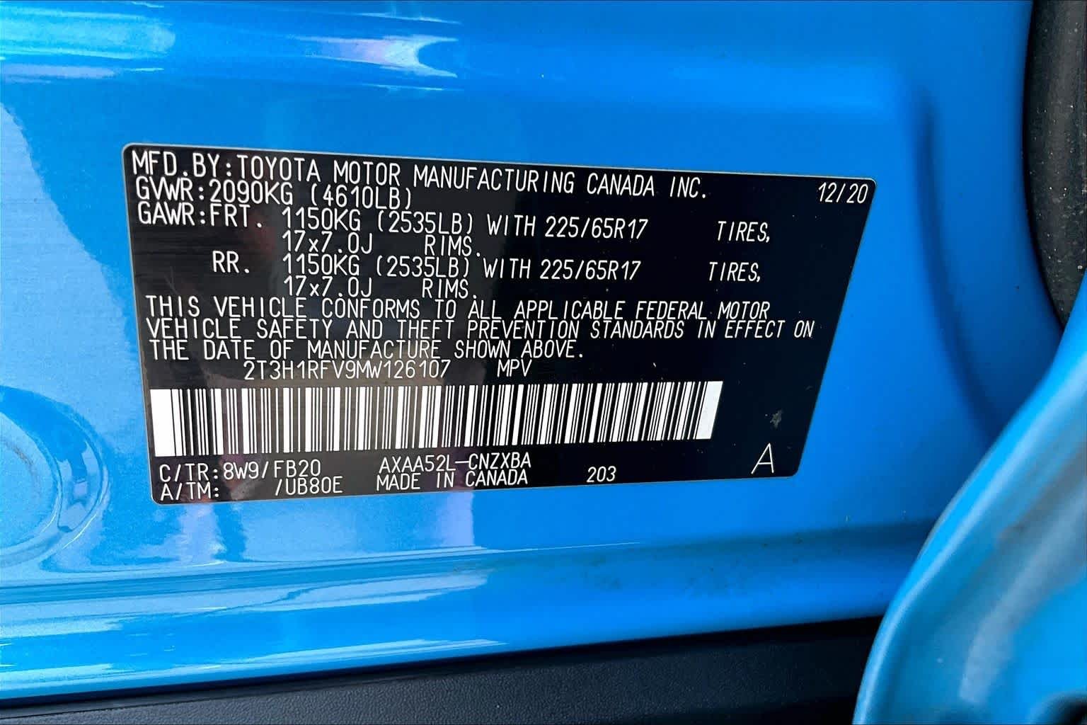 Used 2021 Blue Flame Toyota LE image 34