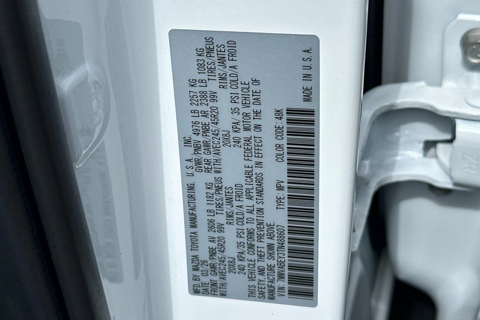 New 2026 Wind Chill Pearl Mazda 2.5 Turbo Premium Plus AWD image 36
