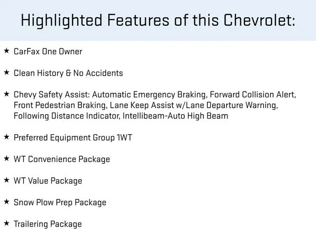 Used 2024 Black Chevrolet WT image 1