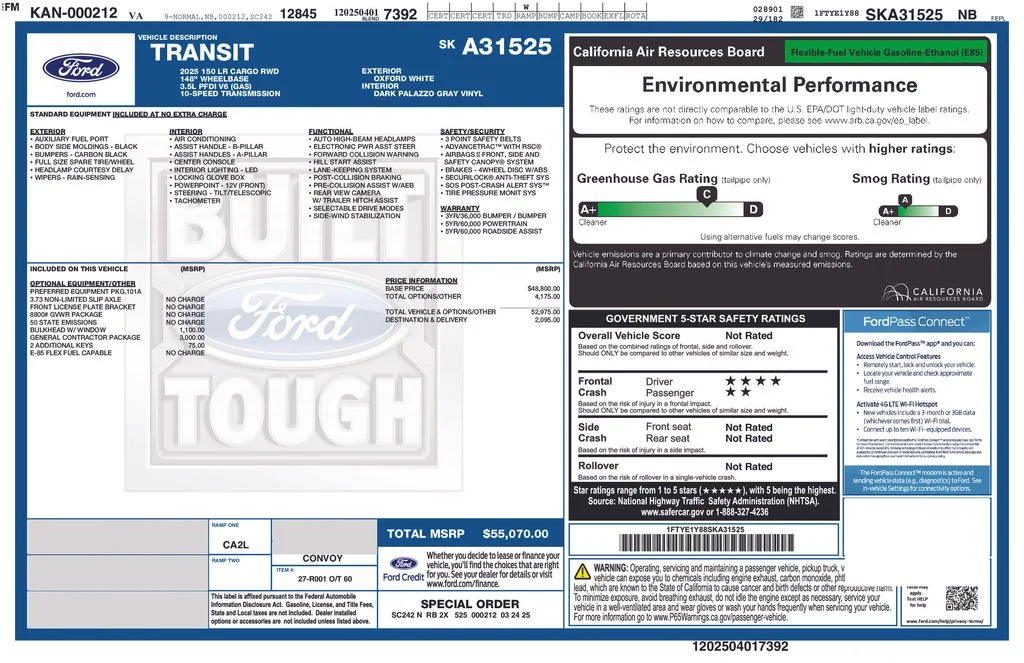 2025 Ford Transit Van Base - Photo 7