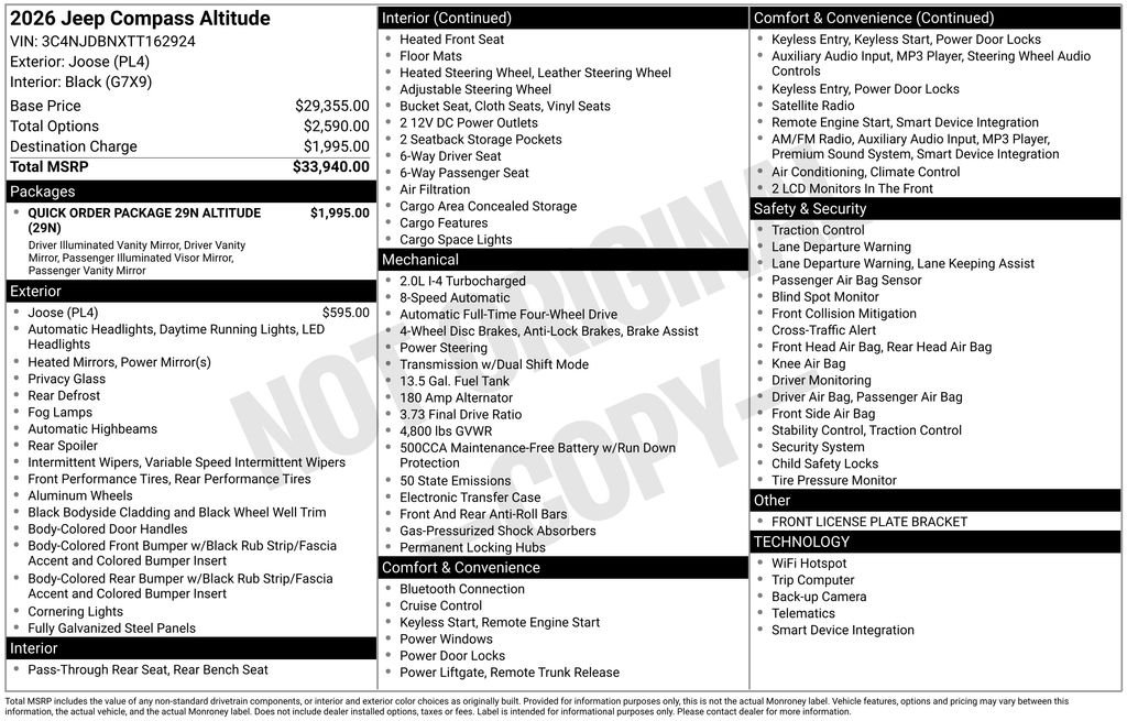 New 2026 Joose (DISC) Jeep Latitude image 21