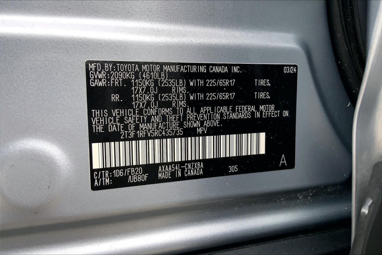Used 2024 Silver Sky Metallic Toyota LE image 36
