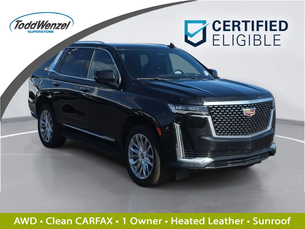 Used 2023 Black Cadillac Premium Luxury image 1