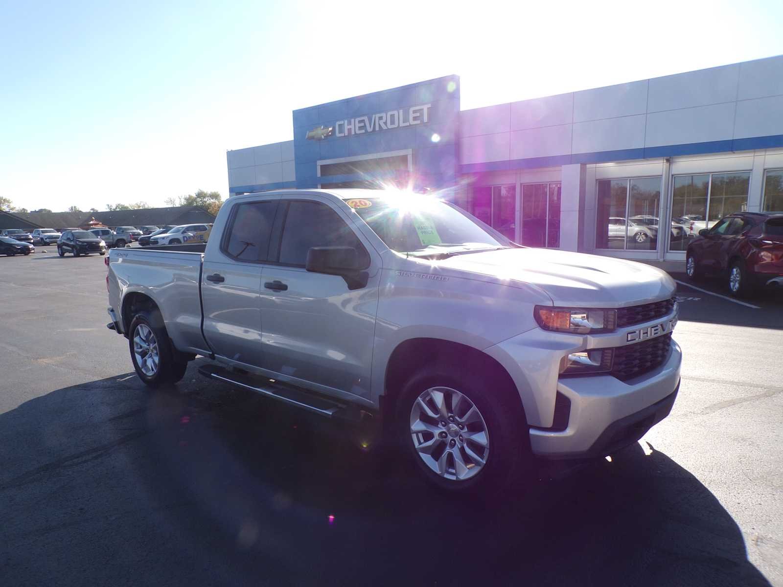 Used 2020 Chevrolet Silverado 1500 Custom with VIN 1GCRYBEK7LZ227109 for sale in Alexandria, IN