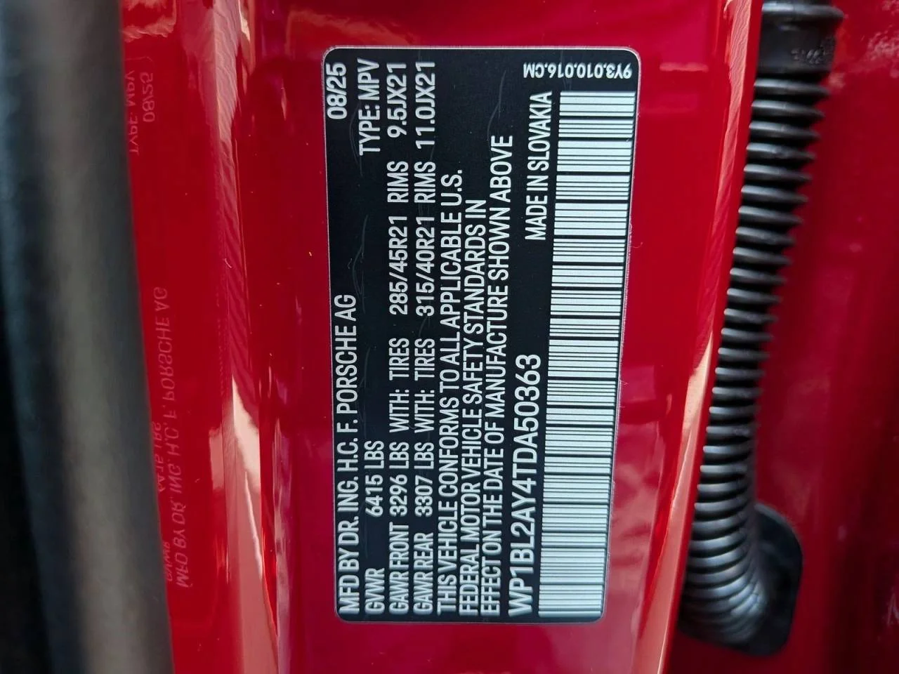 New 2026 Red Porsche S image 30