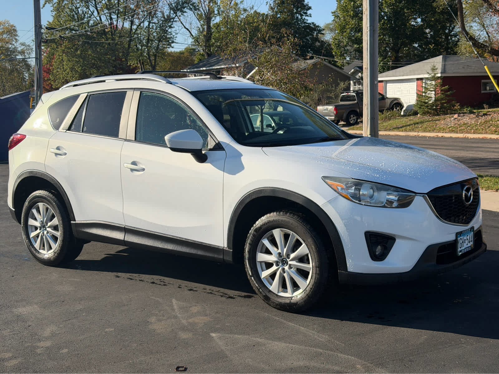 Used 2014 Crystal White Pearl Mica Mazda Touring image 1