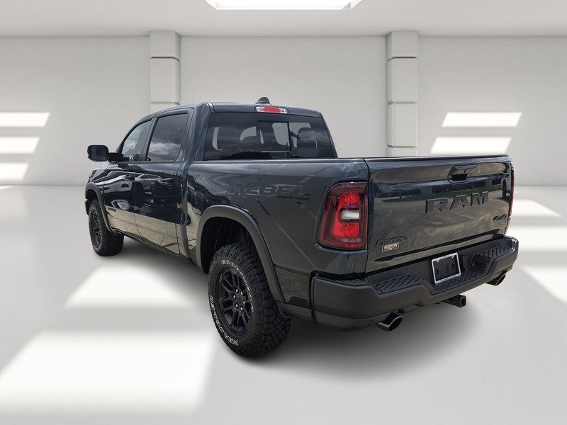 New 2026 Forged Blue Metallic Exterior Paint RAM REBEL 4X4 CREW CAB 5