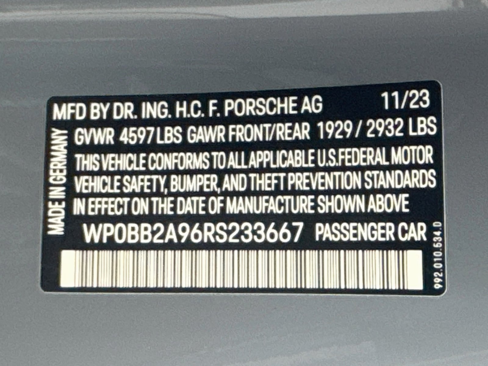 Used 2024 Agate Grey Metallic Porsche 4S image 25