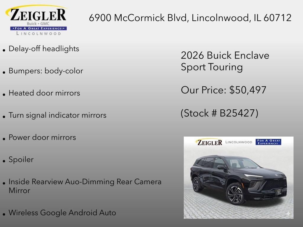 New 2026 Ebony Twilight Metallic Buick Sport Touring image 35