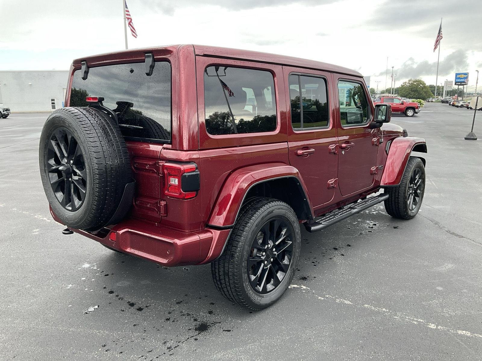 Used 2021 Snazzberry Pearlcoat Jeep Unlimited Sahara High Altitude image 6