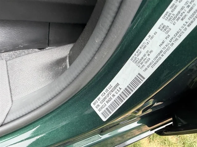 New 2026 Serrano-Green Metallic Exterior Paint RAM RHO image 24