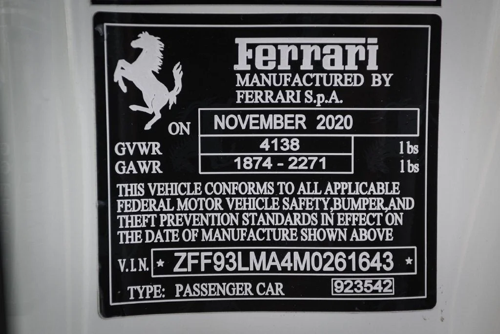Used 2021 Bianco Avus Ferrari Base image 37