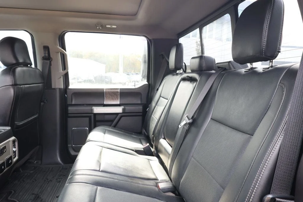 Used 2019 Blue Jeans Metallic Ford LARIAT 4WD Crew Cab 6.75