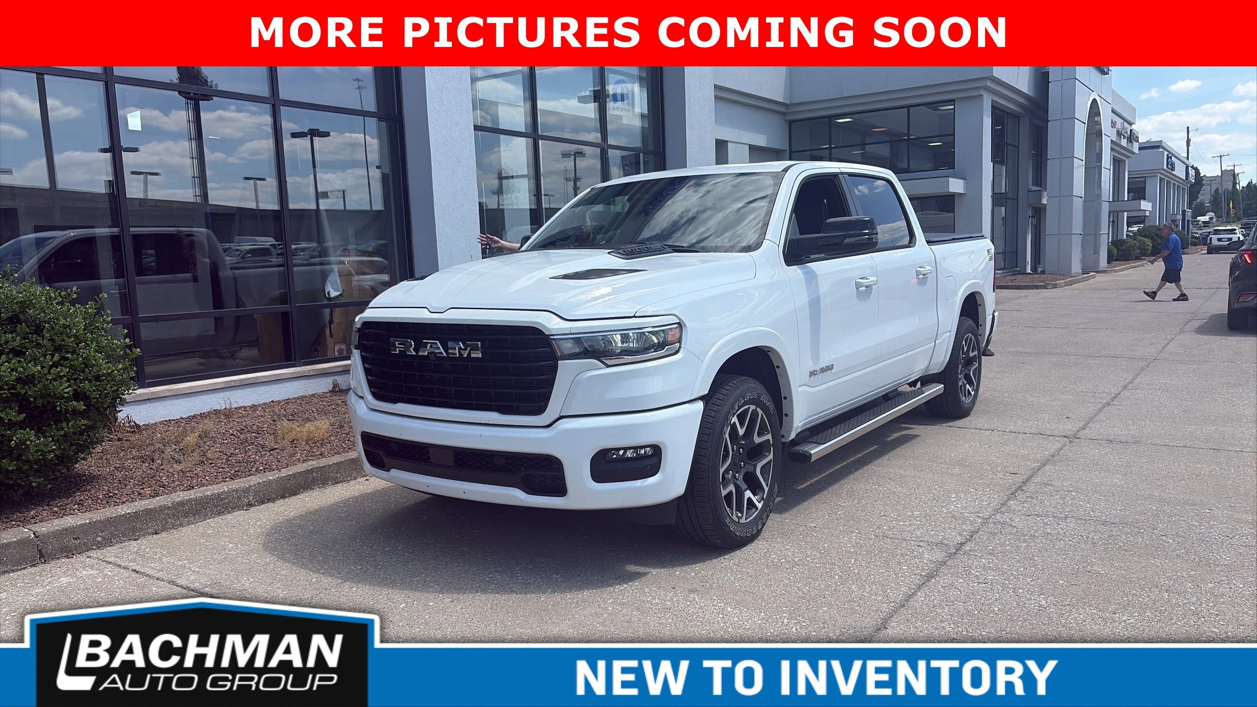 Used 2025 Bright White Clearcoat Ram Laramie image 3