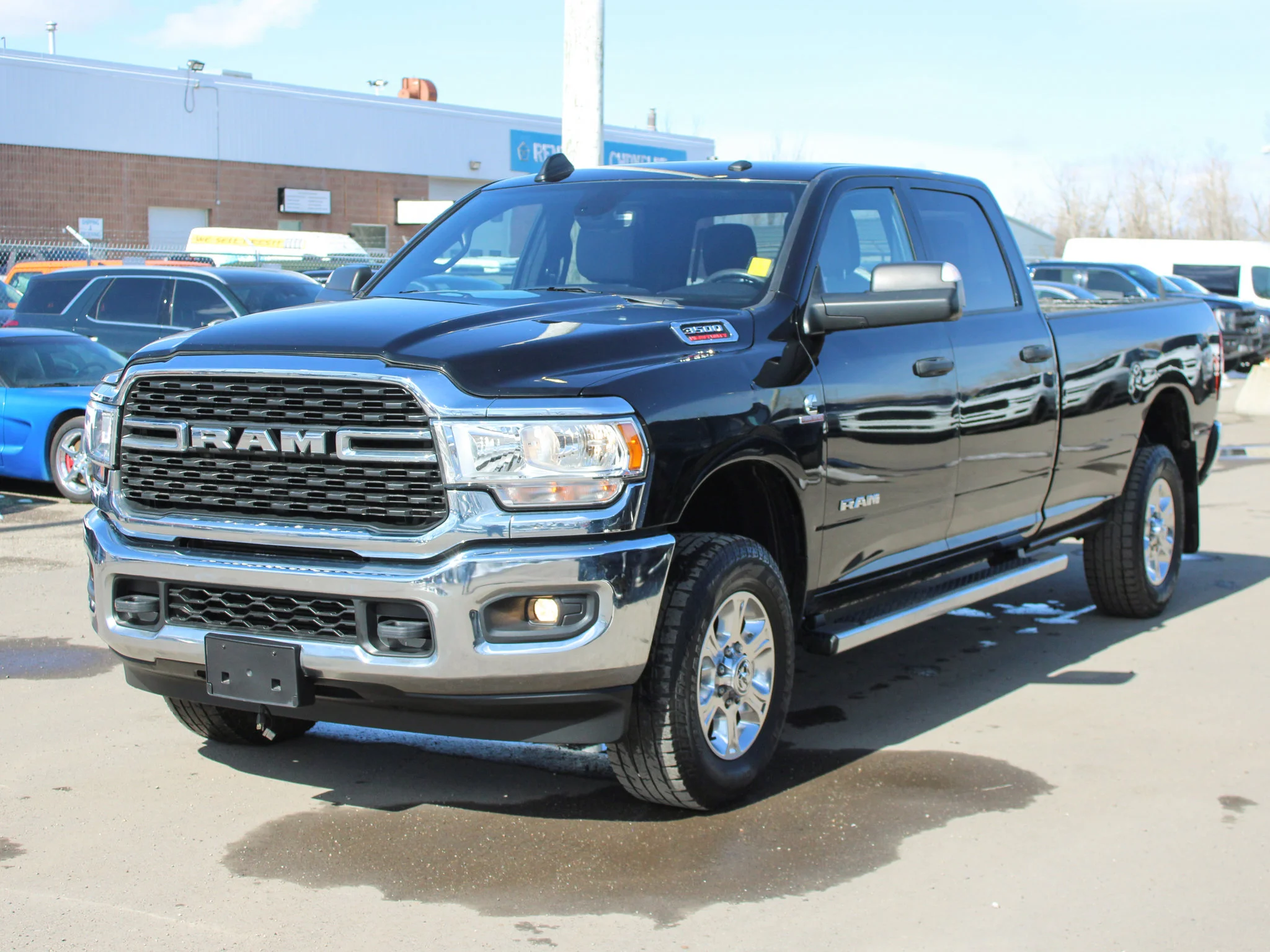 Certified Used 2022 Black RAM Big Horn * Cummins Diesel | Apple CarPlay | Remote Start | Protection Group | Backup Camera image 12
