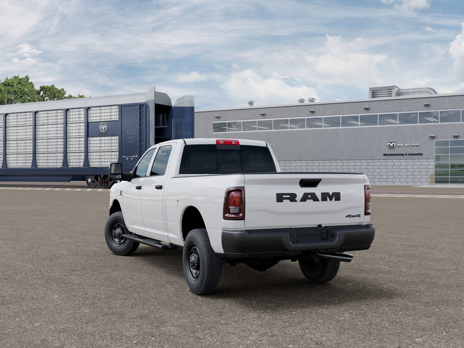 New 2026 Bright White Clear-Coat Exterior Paint RAM TRADESMAN image 3