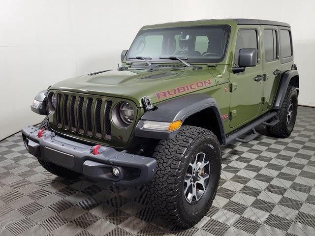 Used 2020 Sarge Green Clearcoat Jeep Rubicon image 1